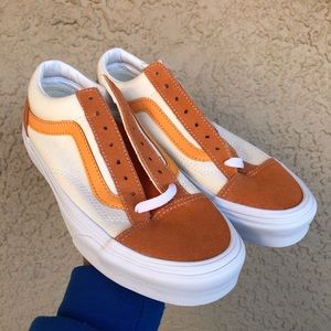 NEW VANS Style 36 Retro Amberglow/Gold Classic Skate Shoes Men's 7 Womens 8.5